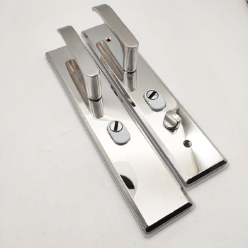 Lopás elleni ajtópanel fogantyú zár – rozsdamentes acél, modell 9009-03, tömeg 1100 g, panel vastagság 1,5 mm