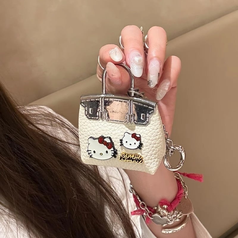 Mačji privjesak za ključeve – PU materijal, crtani stil, pogodno za torbe i ključeve automobila