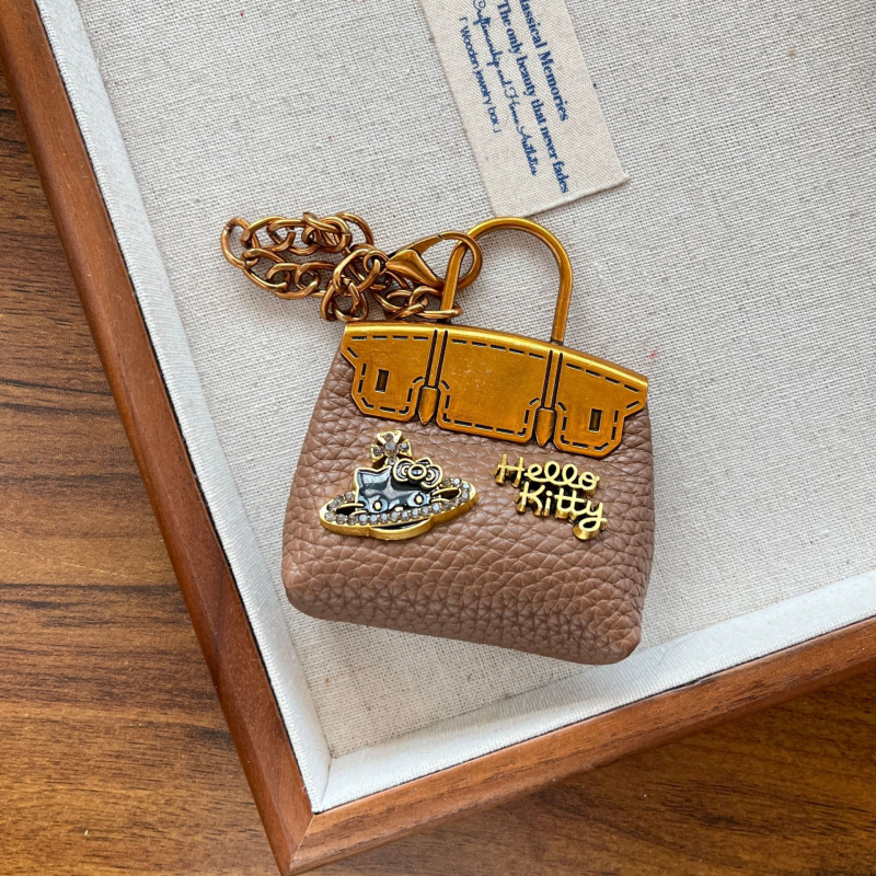 Mačji privjesak za ključeve – PU materijal, crtani stil, pogodno za torbe i ključeve automobila