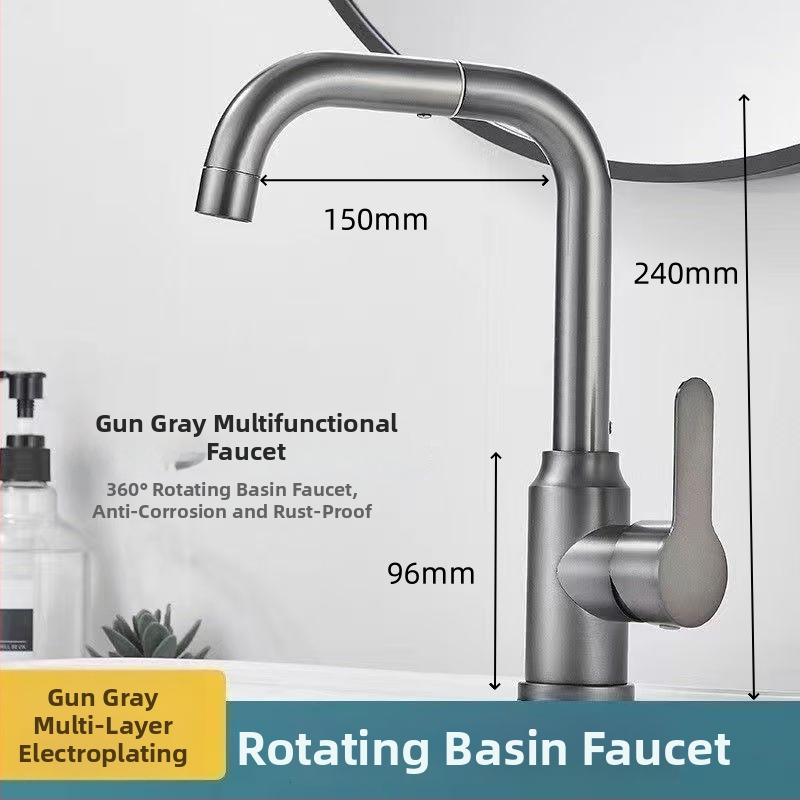 Vonios praustuvas maišytuvas, karštas ir šaltas vanduo, nerūdijantis plienas, keraminis vožtuvas, vertikalus montavimas, 22 mm įvadas/išvadas