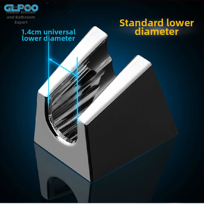 Душова стойка с хромирано покритие, държач с двойна дупка и двоен ъгъл; ABS материал; модел 40003; CUPC сертифициран; монтаж в корпус