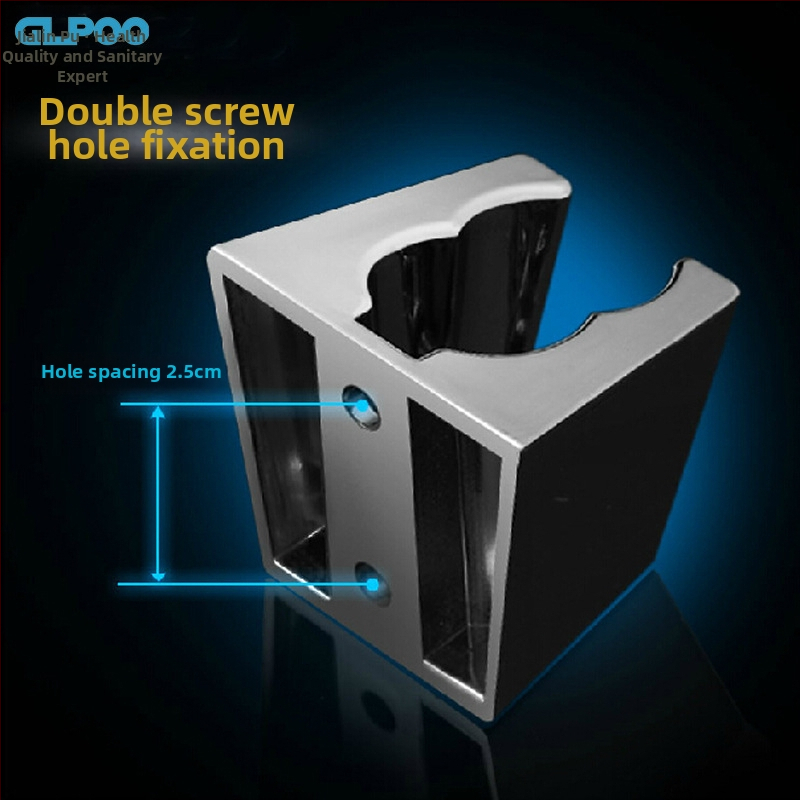 Душова стойка с хромирано покритие, държач с двойна дупка и двоен ъгъл; ABS материал; модел 40003; CUPC сертифициран; монтаж в корпус