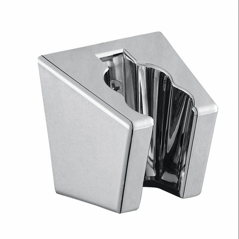 Душова стойка с хромирано покритие, държач с двойна дупка и двоен ъгъл; ABS материал; модел 40003; CUPC сертифициран; монтаж в корпус