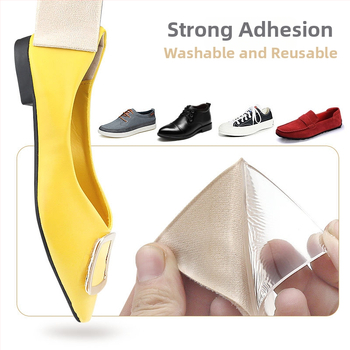 Nähtamatu geeliga kõrgendav sisetald reguleeritava tagumise padjaga – libisemisvastane kandade sisetald meestele ja naistele