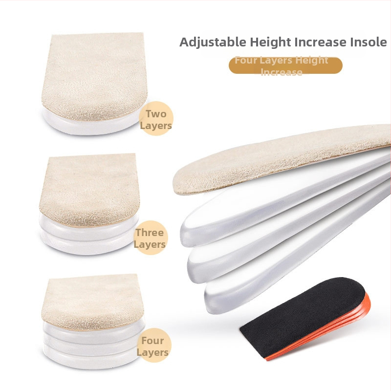 Nähtamatu geeliga kõrgendav sisetald reguleeritava tagumise padjaga – libisemisvastane kandade sisetald meestele ja naistele