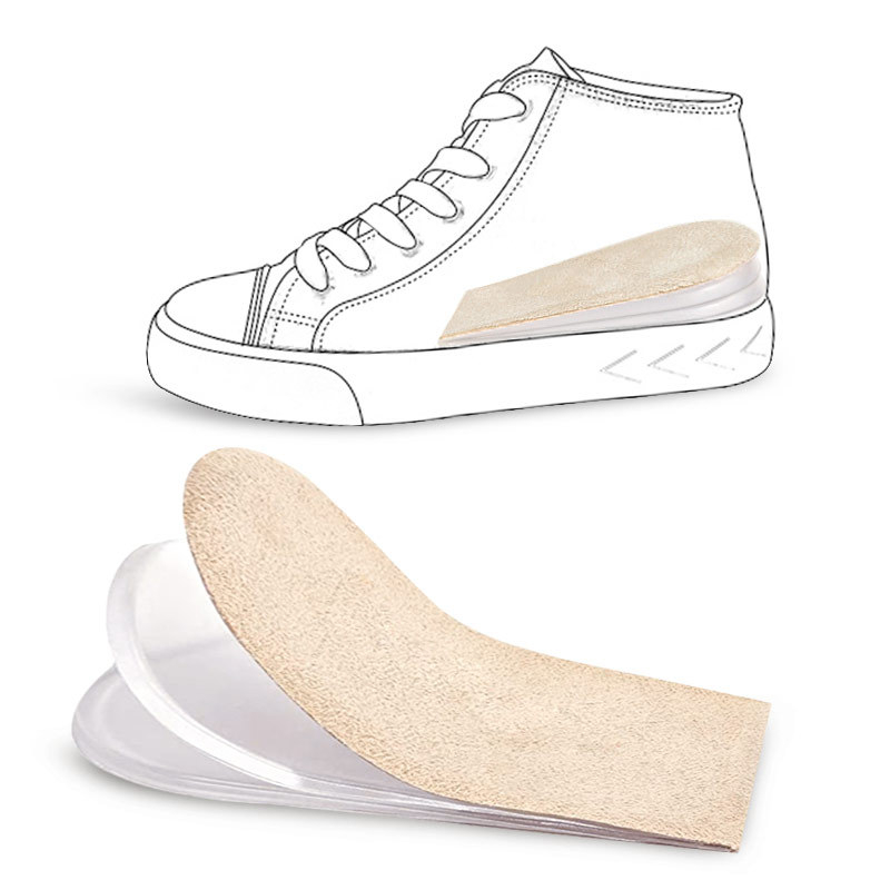 Nähtamatu geeliga kõrgendav sisetald reguleeritava tagumise padjaga – libisemisvastane kandade sisetald meestele ja naistele