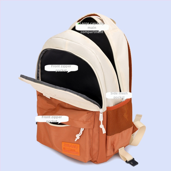 Mokyklinė kuprinė su ratukais pradinukams – nailonas, vienos krypties ratukai, oro pagalvės juosta, kvėpuojanti, atspari vandeniui, vienodas dizainas, modelis 1254