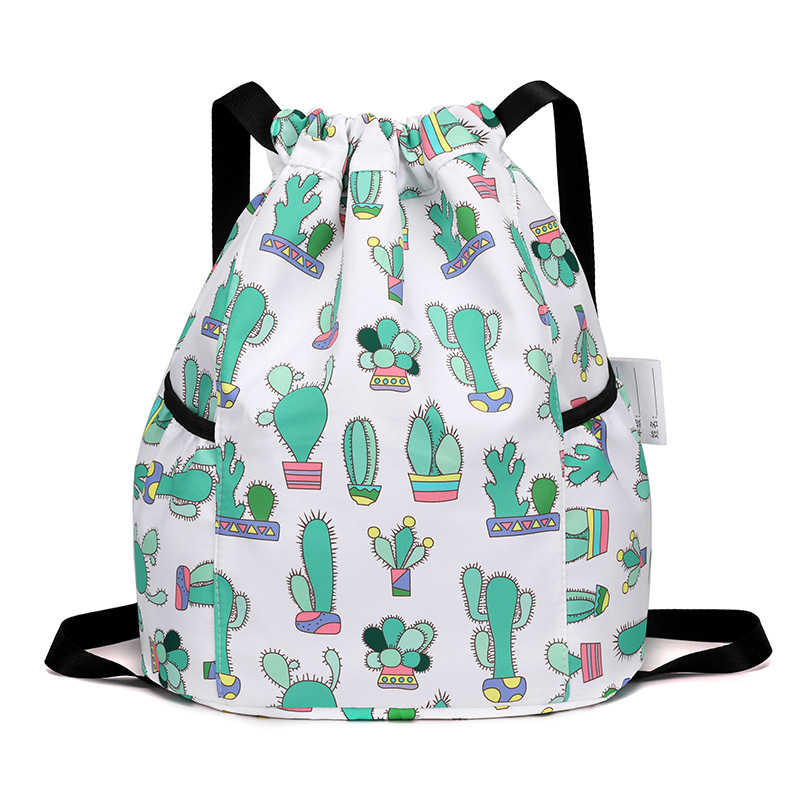 Детска раница с връзки, карикатурно сладък стил, найлон материал, капацитет под 20 л, подходяща за момичета и за началното училище