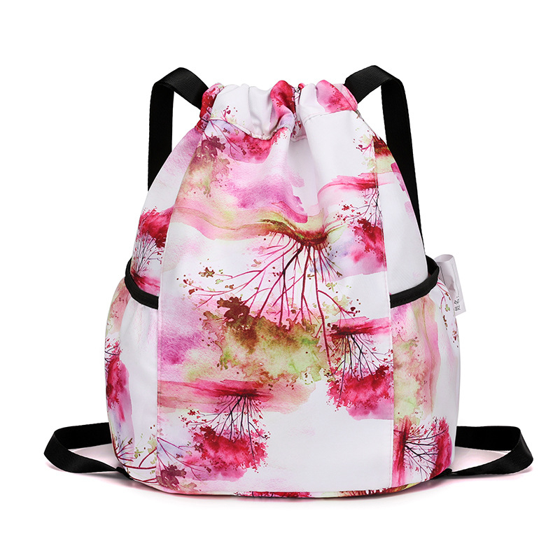 Детска раница с връзки, карикатурно сладък стил, найлон материал, капацитет под 20 л, подходяща за момичета и за началното училище