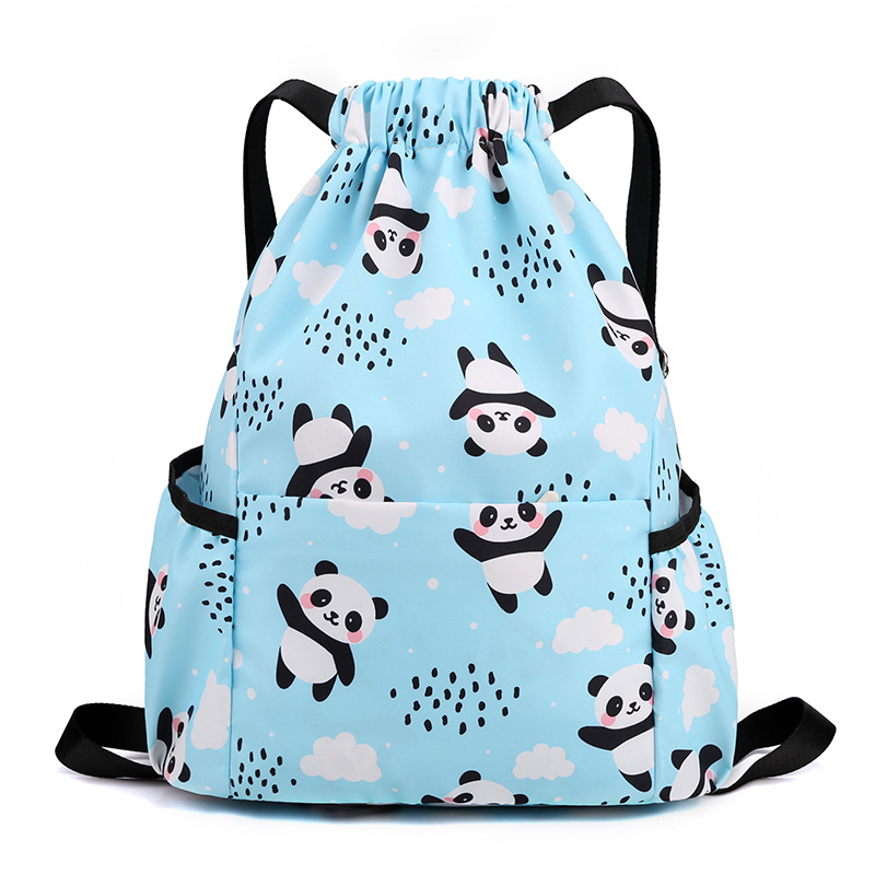 Детска раница с връзки, карикатурно сладък стил, найлон материал, капацитет под 20 л, подходяща за момичета и за началното училище