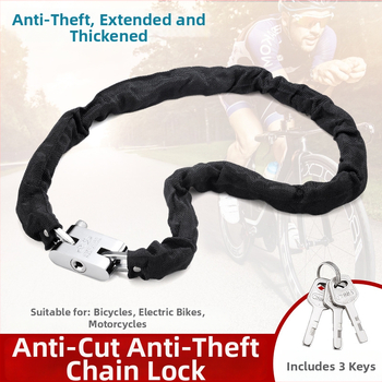 Yaxin grandinės spyna, mangano plienas, skirta dviračiams, motociklams ir elektrinėms transporto priemonėms, šiuolaikinis minimalistinis dizainas