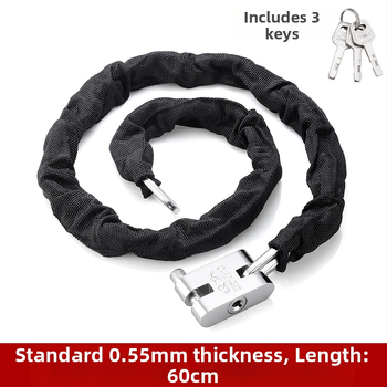 Yaxin grandinės spyna, mangano plienas, skirta dviračiams, motociklams ir elektrinėms transporto priemonėms, šiuolaikinis minimalistinis dizainas