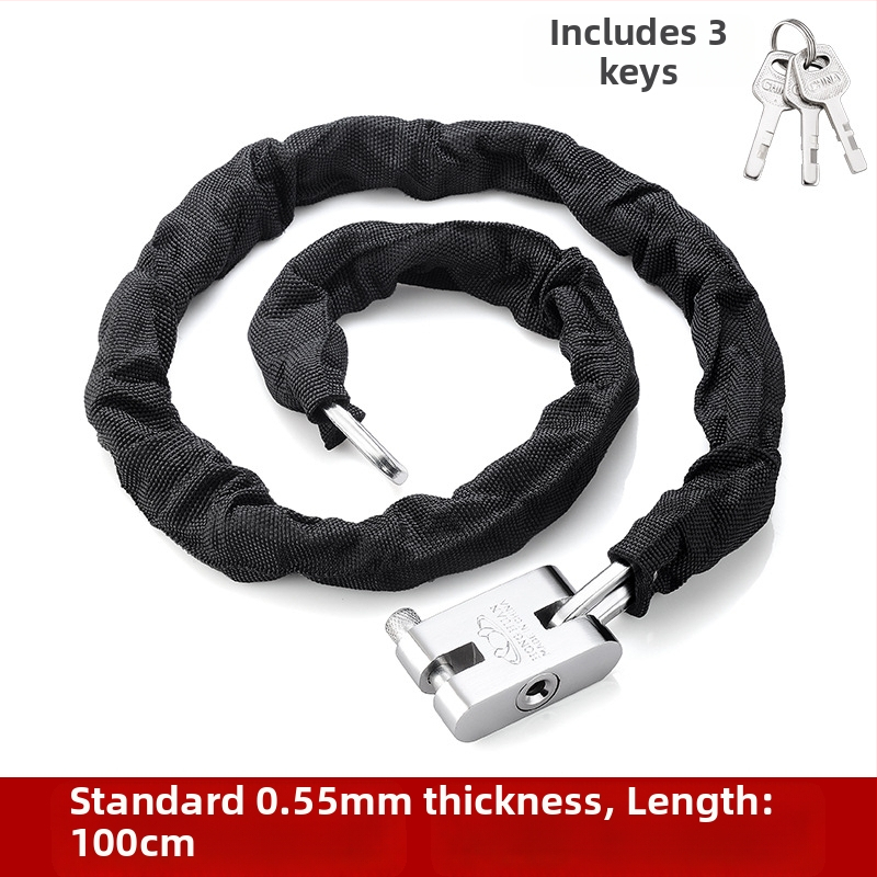 Yaxin ķēdes slēdzene, mangāna tērauds, piemērots velosipēdiem, motocikliem un elektro transportam, moderns minimalistisks dizains