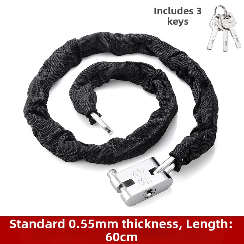 Yaxin grandinės spyna, mangano plienas, skirta dviračiams, motociklams ir elektrinėms transporto priemonėms, šiuolaikinis minimalistinis dizainas