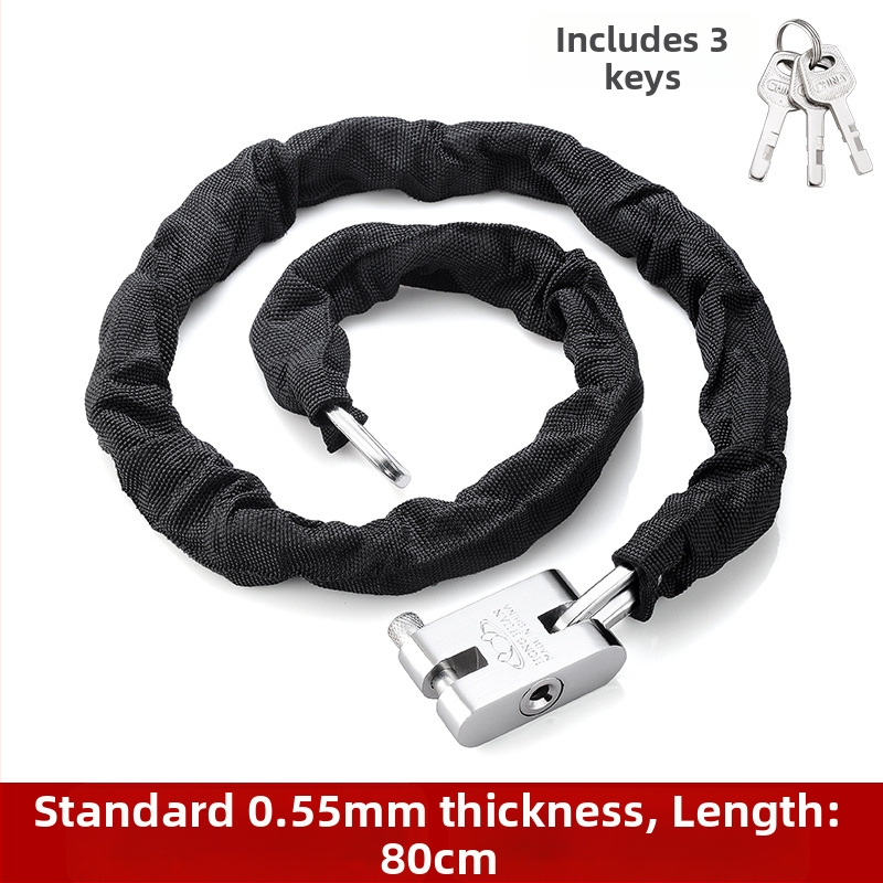 Yaxin grandinės spyna, mangano plienas, skirta dviračiams, motociklams ir elektrinėms transporto priemonėms, šiuolaikinis minimalistinis dizainas