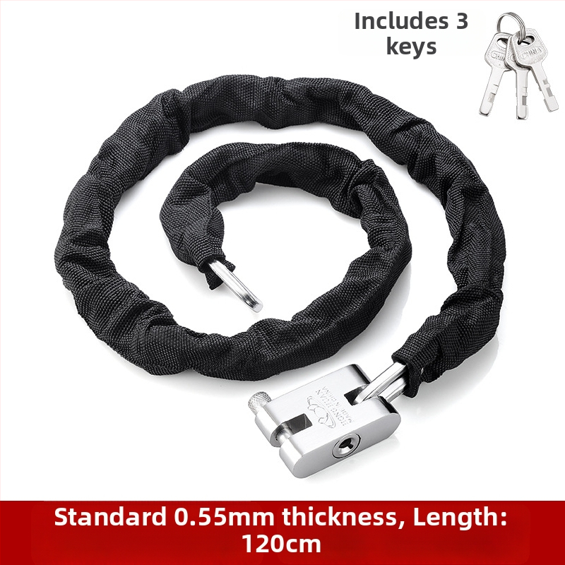 Yaxin grandinės spyna, mangano plienas, skirta dviračiams, motociklams ir elektrinėms transporto priemonėms, šiuolaikinis minimalistinis dizainas