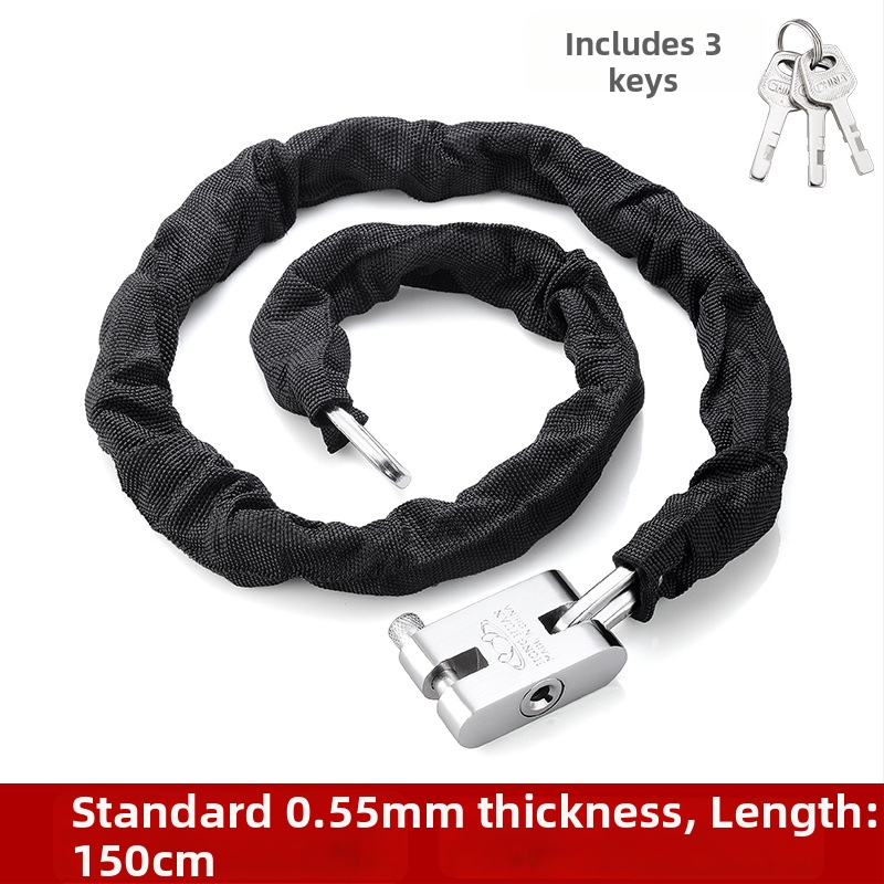 Yaxin grandinės spyna, mangano plienas, skirta dviračiams, motociklams ir elektrinėms transporto priemonėms, šiuolaikinis minimalistinis dizainas