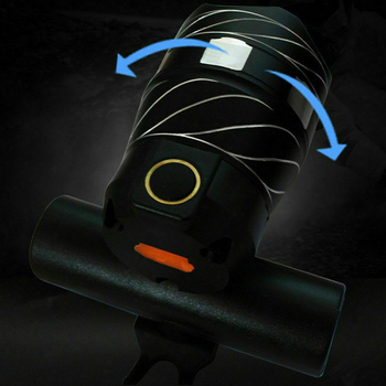 Prednja LED svjetiljka za bicikl T6, podesivi fokus, aluminijska legura, USB punjenje, dugi domet za vožnju biciklom