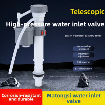 Saomao Plastist WC-tanki sisenev ventiil — teleskoopiline, koduseks kasutamiseks, modernne minimalistlik stiil