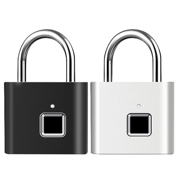 Chuangjia lacăt inteligent cu amprentă, din oțel inoxidabil, model g type, pentru uși, dulapuri de internat, bagaje și depozite