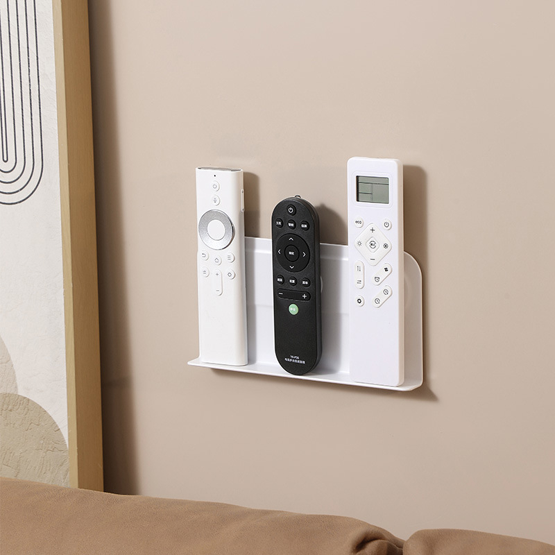 Suport magnetic pentru telecomandă, montat pe perete – stil simplu și modern, material plastic, construcție cu un singur nivel