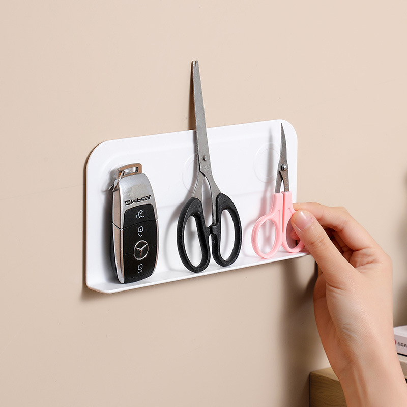 Suport magnetic pentru telecomandă, montat pe perete – stil simplu și modern, material plastic, construcție cu un singur nivel