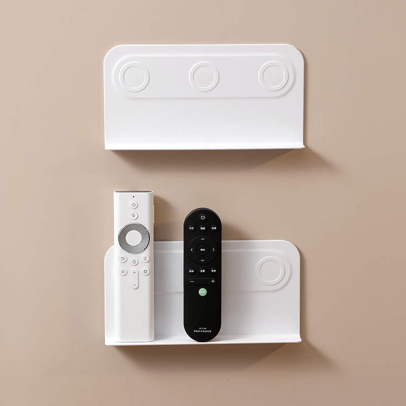 Suport magnetic pentru telecomandă, montat pe perete – stil simplu și modern, material plastic, construcție cu un singur nivel