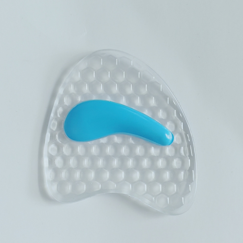 Predná podložka na prednú časť chodidla pre sandále a podpätky — PU materiál, dizajn včelího úľa, vyvýšená stielka, podložka pre sandále