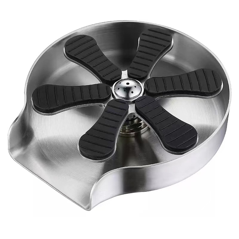 Мияч за чаши за бар - неръждаема стомана, S-образна форма, Bounce тип, стил модерна простота (модел Cup Washer)