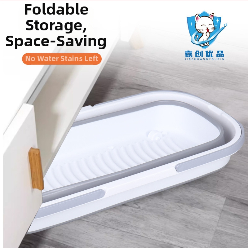 Mop kibiras, sulankstomas stačiakampio formos, suderinamas su plokščiu mop'u, plastinis kotas, korozijai atsparumas 3.0–3.9