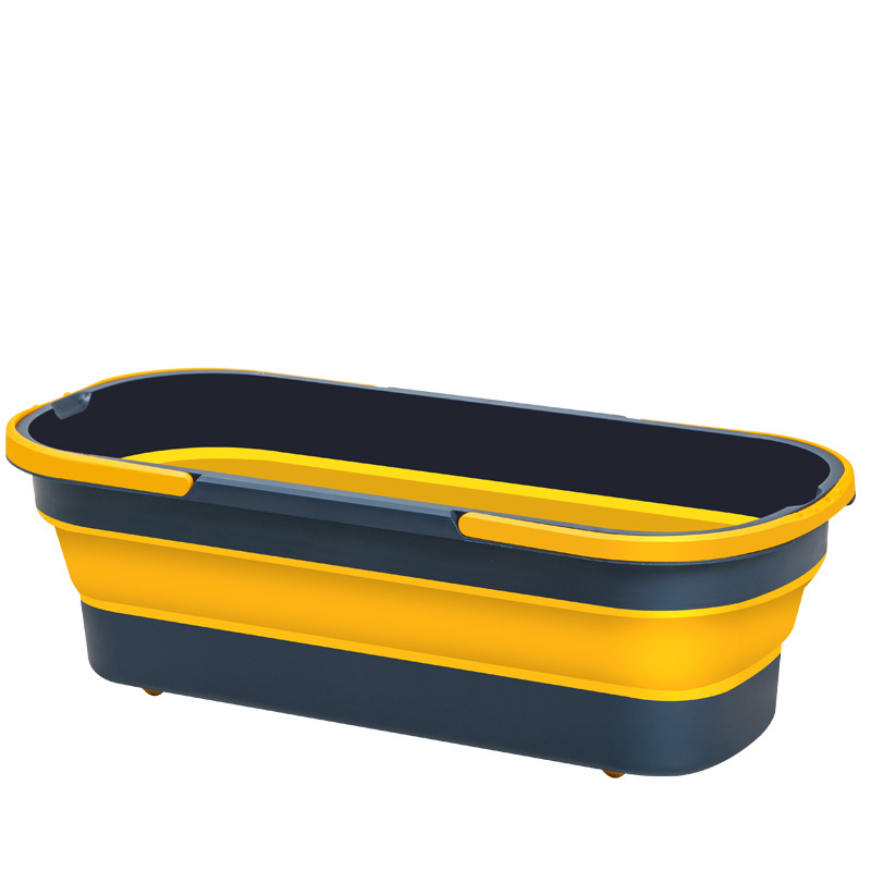 Mop kibiras, sulankstomas stačiakampio formos, suderinamas su plokščiu mop'u, plastinis kotas, korozijai atsparumas 3.0–3.9