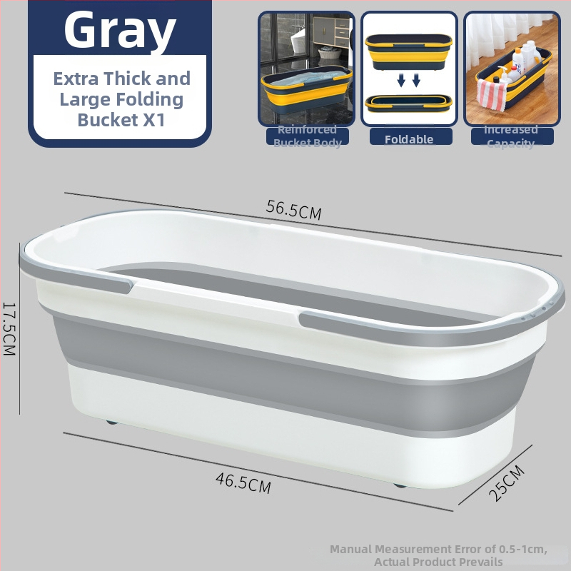Sulankstomas stačiakampio formos mop kibiras su mikropluošto šluotele ir nerūdijančio plieno lazdele, apkrovos talpa virš 10 kg