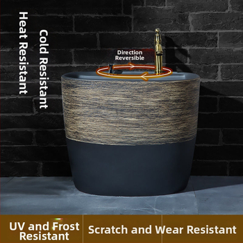 Keramikinis šluotų baseinas namų naudojimui su vandens tiekimu