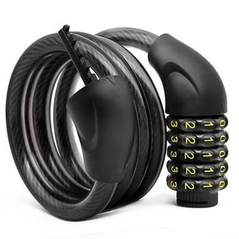 Penkių skaičių kombinuotas dviračio užraktas, prekės ženklas Jinku, modelis 420A, cinko lydinys, tinka dviračiams, kalnų dviračiams ir elektriniams dviračiams (svoris 355 g)