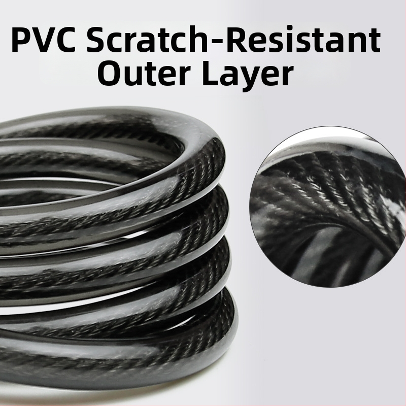 Piecu ciparu kombinētais velosipēdu bloķētājs, zīmols Jinku, modelis 420A, cinka sakausējums, piemērots velosipēdiem, kalnu velosipēdiem un elektriskajiem velosipēdiem (svars 355 g)