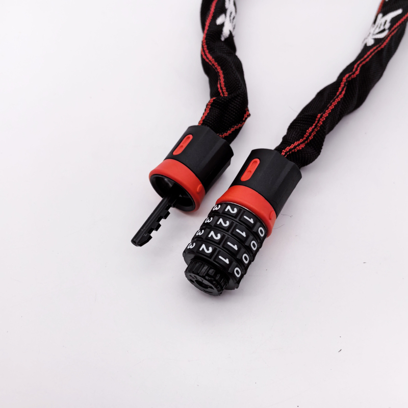 Mehaaniline parooliga kettlukustuv jalgrattale, terasest kett 90 cm, 4,4 mm vardavõimsus, mudel mmbls610