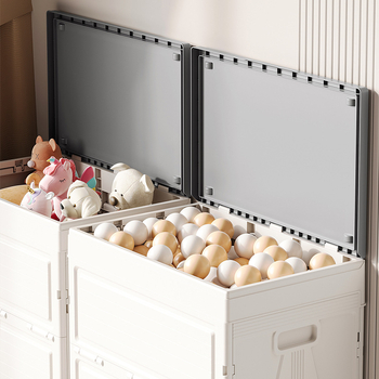 PP skladovacia skriňa s integrovanou skladacou krabičkou, stojaca na podlahe, moderný minimalistický štýl, 4,3 kg