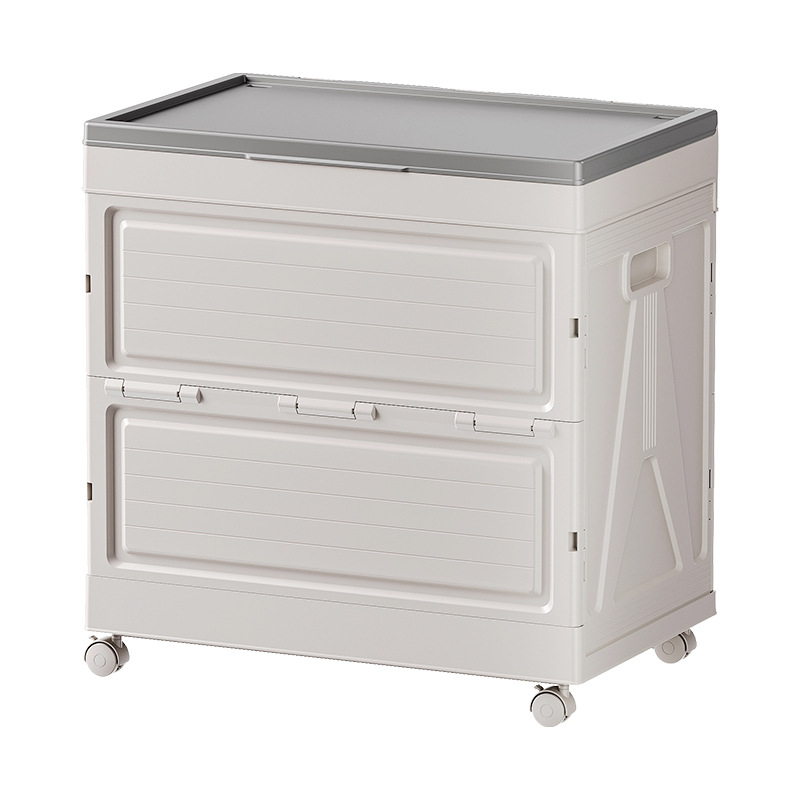 PP skladovacia skriňa s integrovanou skladacou krabičkou, stojaca na podlahe, moderný minimalistický štýl, 4,3 kg