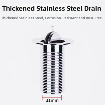 Vannitoa kraanikausi äravoolu komplekt lõhnade vältimiseks, materjal ABS, vorm P-bend, tüüp flip, mudel Brushed horizontal row, bränd Long Whale