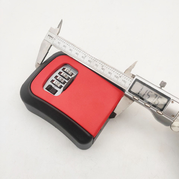 Mehaaniline võtmete ja paroolide kasti — dekoratiivne, metallkorpusega plastlukustusega kasti, mudel Password Box, kaasaegne minimalistlik stiil, lukustuse vardaga paksus 4.4