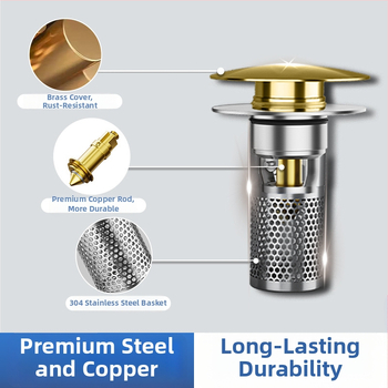 Valamu drenaaž - 304 roostevabast terasest, põrgetüüp, P-kumerus, Nine Glory