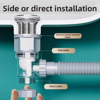 Põhjal drenaažikomplekt veekraanile, antimõrva funktsioon | Mudel: Sewer pipe; Vorm: topeltpeaga vees; Tüüp: tõmmake üles; Materjal: EVA; Tootekood: SCZ111