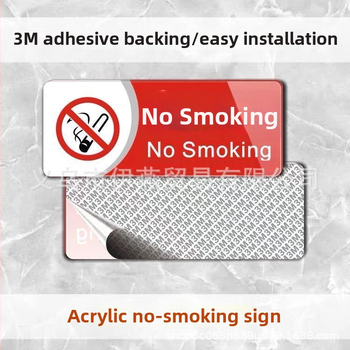 Nedegimo ženklo iš akrilo - UV spausdinimas, saugos ženklas viešbučiams ir viešosioms erdvėms