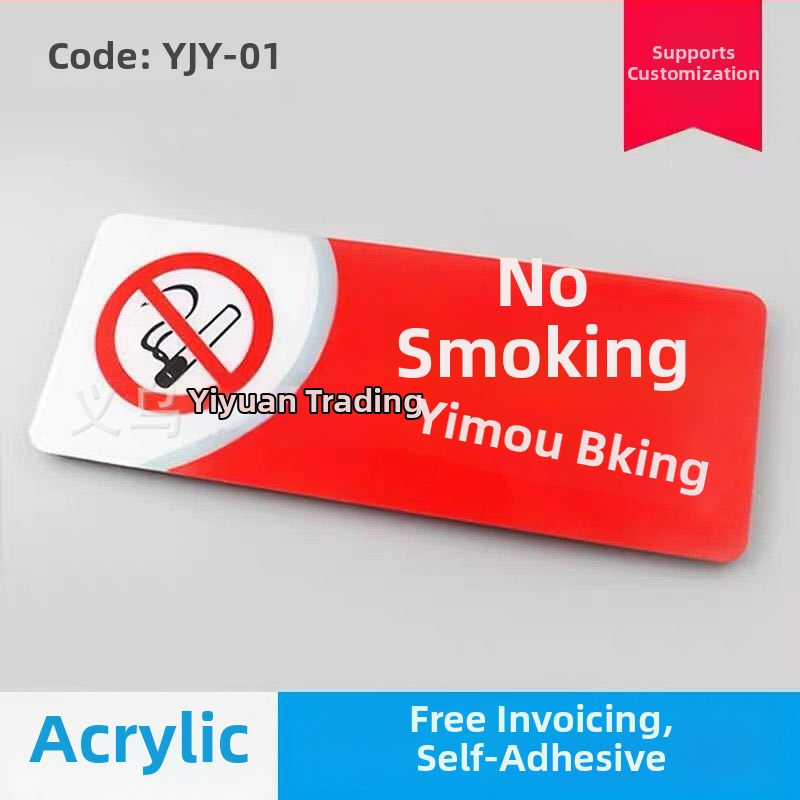 Nedegimo ženklo iš akrilo - UV spausdinimas, saugos ženklas viešbučiams ir viešosioms erdvėms