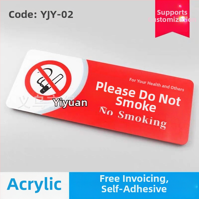 Nedegimo ženklo iš akrilo - UV spausdinimas, saugos ženklas viešbučiams ir viešosioms erdvėms