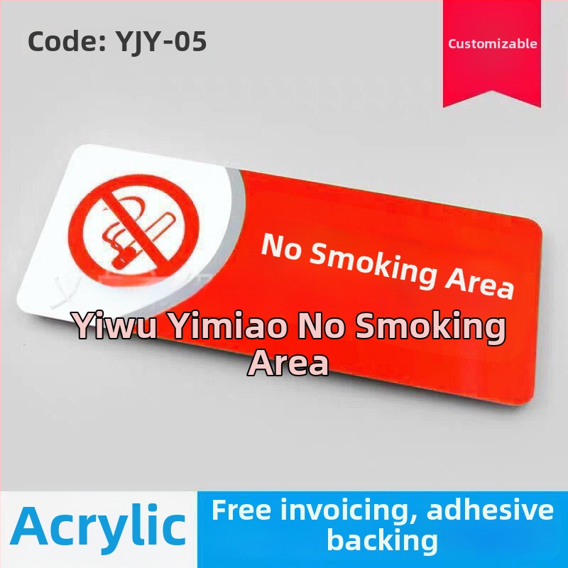 Nedegimo ženklo iš akrilo - UV spausdinimas, saugos ženklas viešbučiams ir viešosioms erdvėms