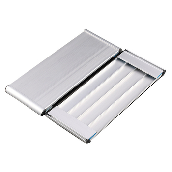 Vienpusė aliuminio lydinio skyriaus žymė su įduba; horizontali ir vertikali tuščia durų žymė