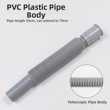 Universaalne teleskoopplastist drenaažitoru pesuvahendile flip-plaatidega; mudel XSQF-101, materjal PP+PVC, kuju: plasttoru, kohandatud töötlemine