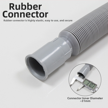 Universaalne teleskoopplastist drenaažitoru pesuvahendile flip-plaatidega; mudel XSQF-101, materjal PP+PVC, kuju: plasttoru, kohandatud töötlemine