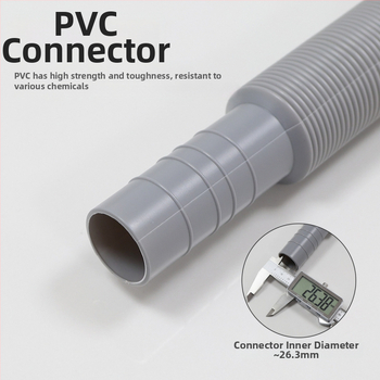 Universaalne teleskoopplastist drenaažitoru pesuvahendile flip-plaatidega; mudel XSQF-101, materjal PP+PVC, kuju: plasttoru, kohandatud töötlemine